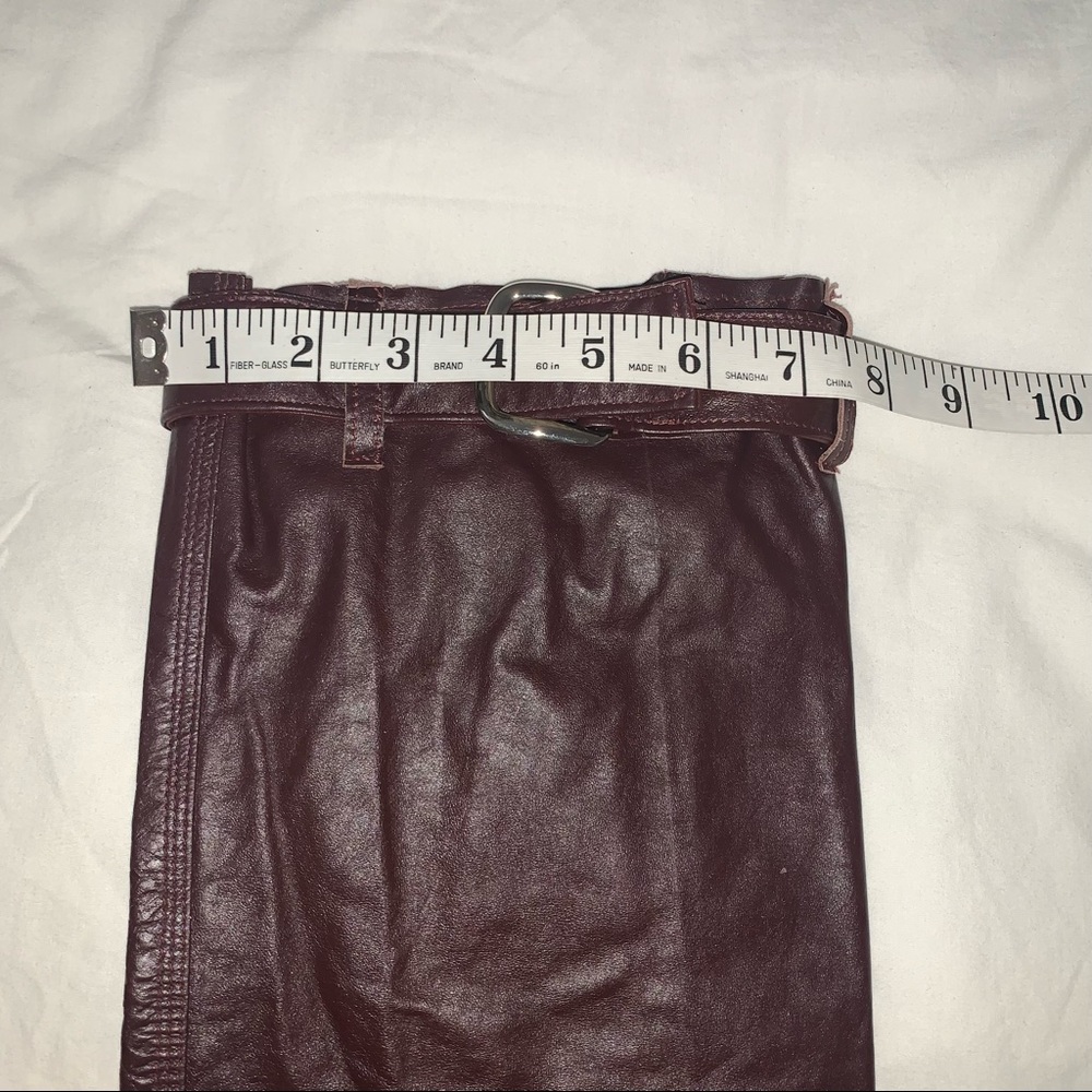 ✖️SOLD✖️Reworked Vtg Leather Pants, 2-Piece - Picture 8 of 16
